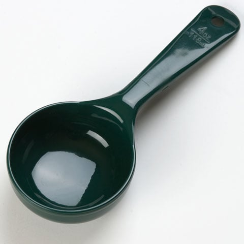 Carlisle Measuring Spoon With Short Handle 4Oz, Green