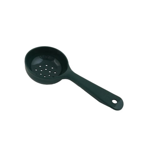 Carlisle Measuring Perforated Spoon With Short Handle 4Oz, Green