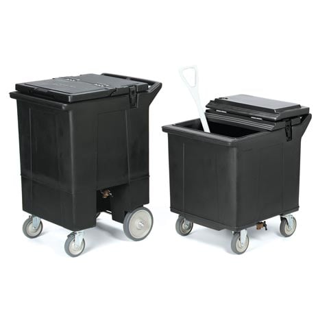 Carlisle Cateraide™ Ice Caddy 125Lb With 4 Swivel Casters(1 With Brake), Black