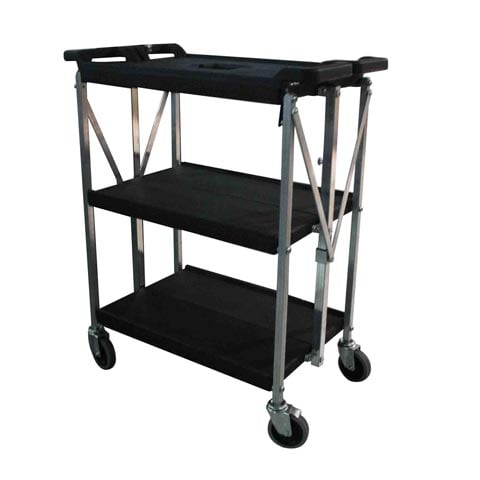 FOLD N GO CART 15"x21", BLACK, CARLISLE