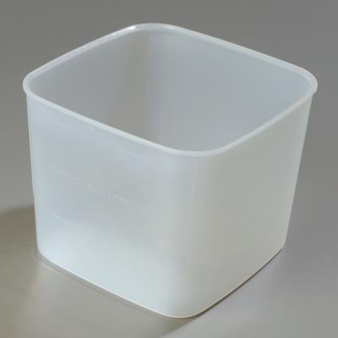 Carlisle PE Storplus™ Square Food Container, 6Qt, Translucent