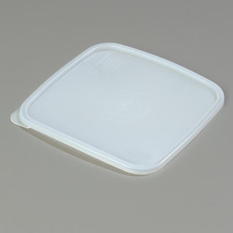 PP STORPLUS™ SQ FOOD CONTAINER LID, 2-4qt, TRANSLUCENT, CARLISLE