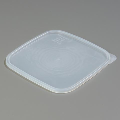 Carlisle PP Storplus™ Square Food Container Lid, 6-8Qt, Translucent