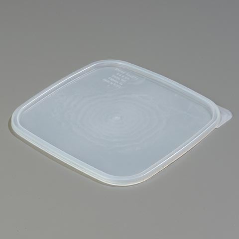 Carlisle PP Storplus™ Square Food Container Lid, 6-8Qt, Translucent