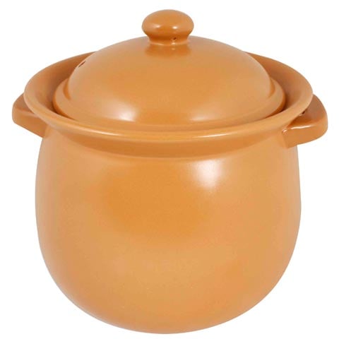 EARTHEN JUMBO POT, Ø23.3xH17.7cm, YELLOW