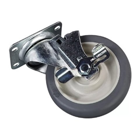 MAXIMIZER SWIVEL CASTER WHEEL WITH BRAKE 5", CARLISLE