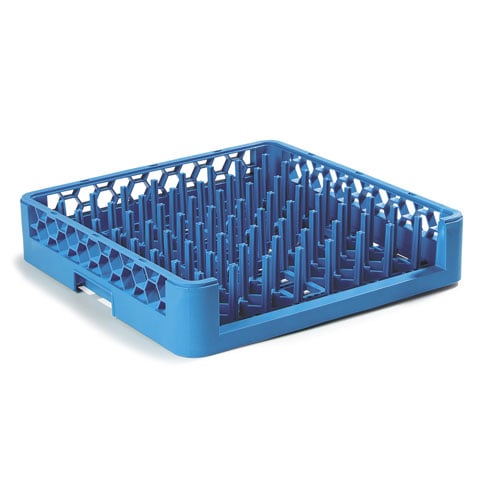 OPTICLEAN***OPEN END PEG RACK w/EXTENDER, BLUE, CARLISLE