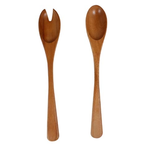 Mye Wooden Salad Server Set (2Pieces), Acacia-Lacquered, L30cm