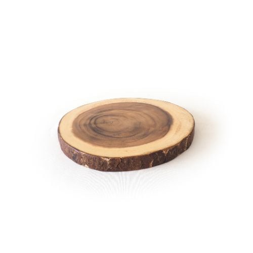 Mye Wooden Oval Serving Board, Acacia-Laquered, L23.8xW21.7xH2.5cm, Edge