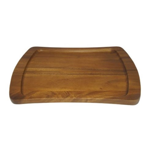 Mye Wooden Oblong Serving Tray, Acacia-Laquered, L43.5xW31xH2cm