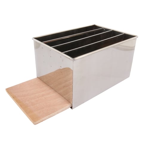 Stainless Steel Knife Box 4 Compartment