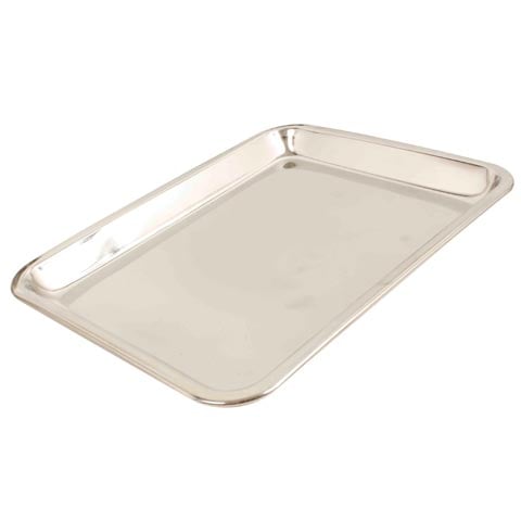 Stainless Steel Rectangle Tray 28x21.9xH2cm