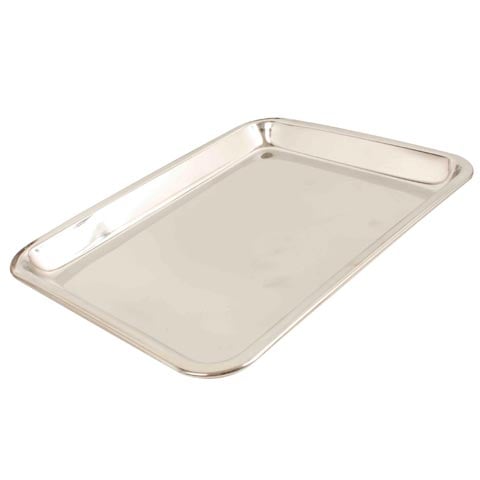 Stainless Steel Rectangle Tray 33.5x25xH2cm