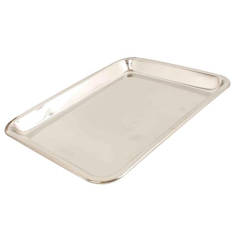Stainless Steel Rectangle Tray 39.5x27xH2cm