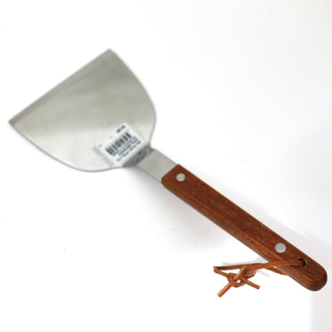Stainless Steel TePolypropyleneanyaki Turner With Wooden Handle L27.5xH12cm