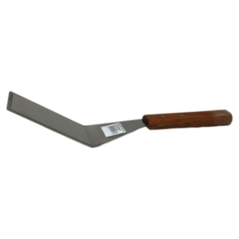 STAINLESS STEEL STEAK TURNER (SHARP EDGE) WITH WOODEN HANDLE