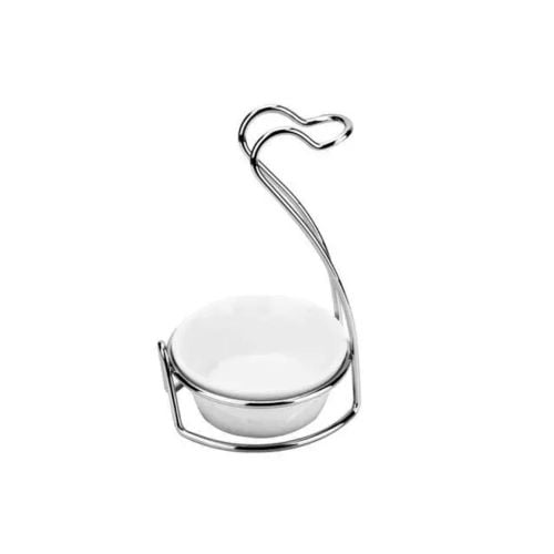 Stainless Steel Ladle Stand With Base Ø11xH8cm