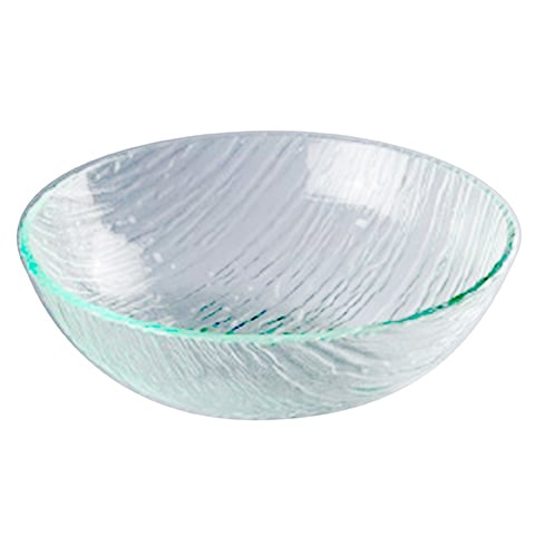 Acrylic Round Deep Plate Ø25xH8cm, Tinted Green