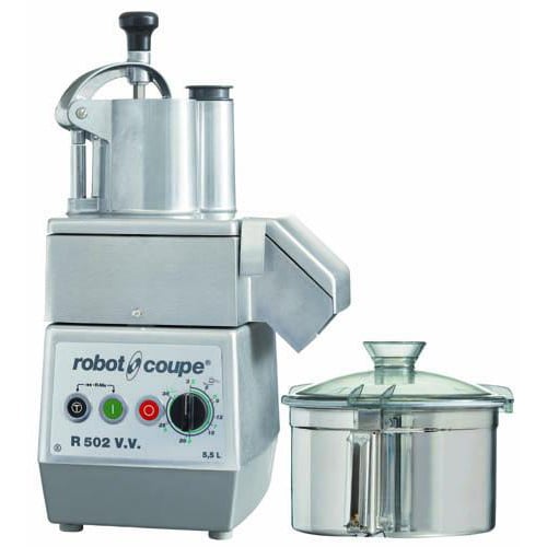 Robot Coupe R502 VV Food Processor & 5.9Ltr Stainless Steel Cutter Bowl With Handle L28xW36.5xH54cm, 230V/50-60Hz/1500w, 1-Phase, 1500W