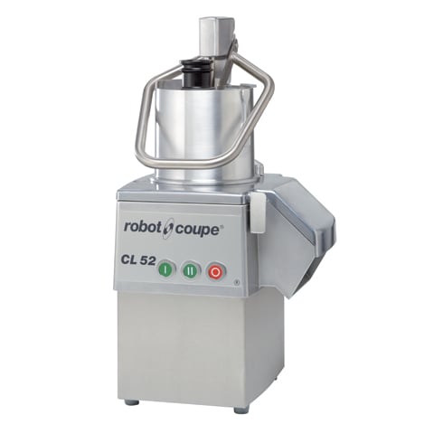 Robot Coupe CL52E Vegetable Slicer & Stainless Steel Housing (Discs Not Included), 230V/50Hz/750W, 1-Phase, Version E, Uk Plug