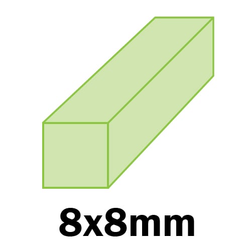 ACCS, FRENCH FRIES DISC 8x8mm, ROBOT COUPE