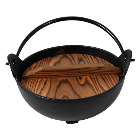 Tokiwa Cast Iron Yamaga Nabe Ø24xH9cm, 2.7L, Black