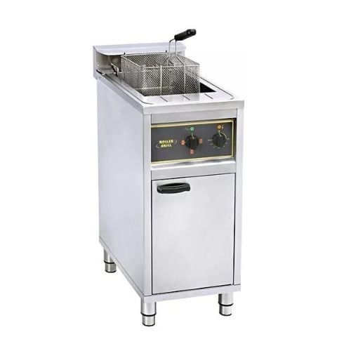 Roller Grill Fryer With Automatic Filtration And Basket Lift Up L70xW40xH98cm, 380V, 4-8-12Kw ==1 Year Warranty==