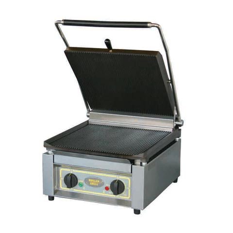 CONTACT-GRILL FOR SANDWICH WITH GROOVED TOP ONLY