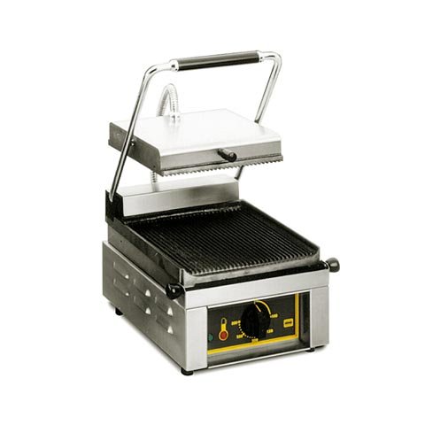 SINGLE CONTACT-GRILL WITH GROOVED ON TOP ONLY
