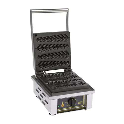 SINGLE WAFFLE w/TIMER 305x440x230mm, IRON, 4 WAFFLES CORN SHAPE, 1.6KW, 220-240V/50HZ/13A PLUG, MCB SUPPLY-20AMP, ROLLER GRILL = HCS 3 MONTHS WARRANTY=