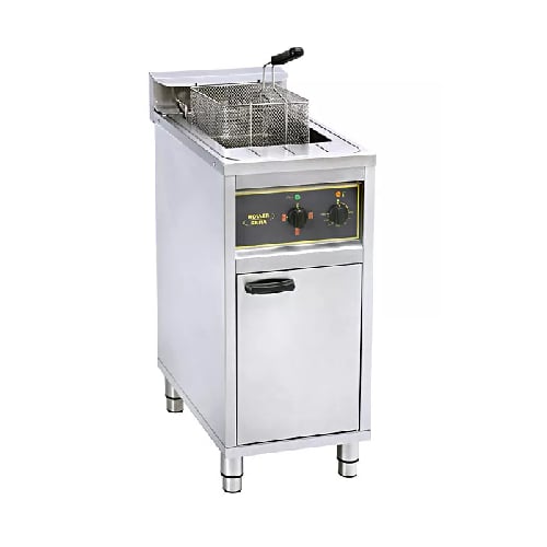 ELETRIC FRYER ON CABINET L440xW660xH980mm, 16L, 380V, 12KW, 35KG, ROLLER GRILL ==1 YEAR WARRANTY==