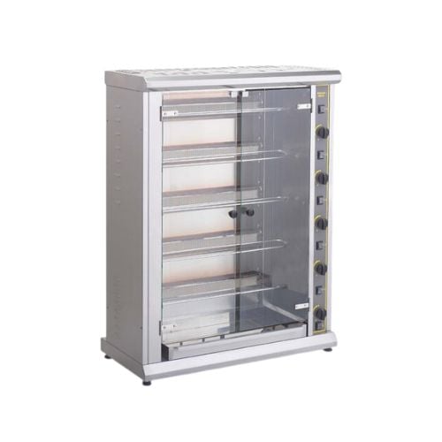 • Refurbished • Roller Grill Electric Quartz Rotisserie, 5 Spits, 380V