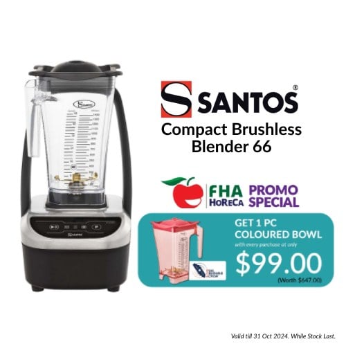 Purchase with Purchase Promo! Santos Compact Brushless Blender With Red