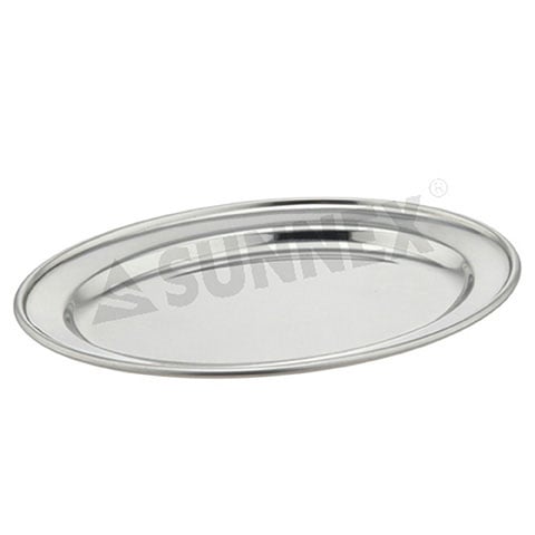 Stainless Steel Oval Platter 8", D7, Sunnex