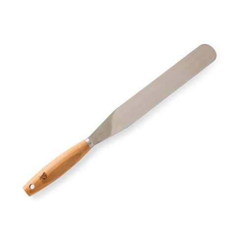 Nordicware Stainless Steel Straight Icing Spatula with Beechwood Handle L15.25"