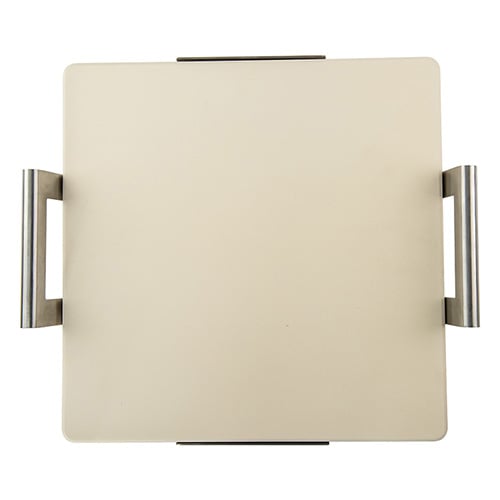 Nordic Ware Cordierite Ceramic Stone Square Pizza Stone With Stainless Steel Rack L14xW14"