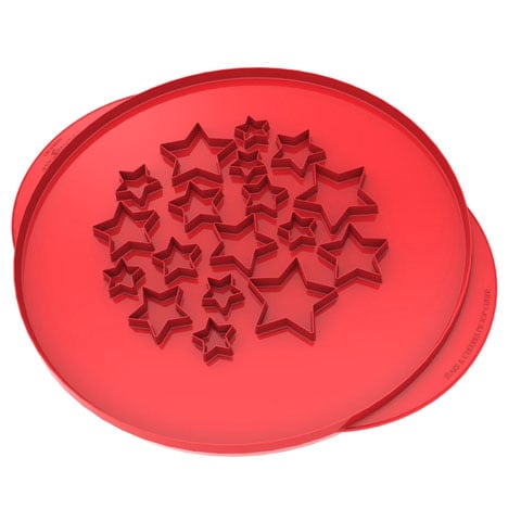 Nordic Ware Stars & Cherries Pie Top Cutter L12.38xW14.13xH0.82"