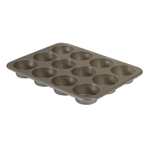 Nordic Ware Aluminium Non-Stick Standard Size 12-Cup Muffin Pan L13xW9.625xH1.25"