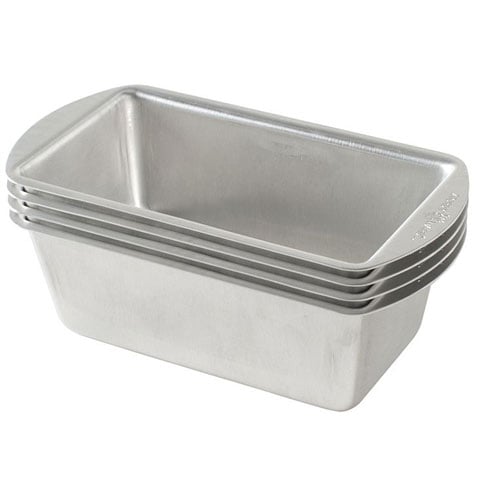 Nordic Ware Aluminium Mini Loaf Pans 4Pcs Set