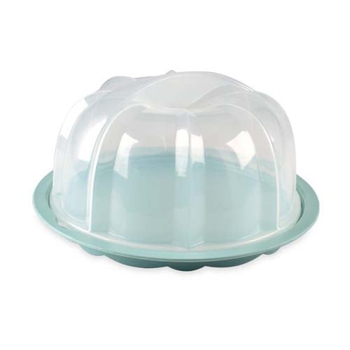 Nordicware Plastic Bundt Cake Keeper With Translucent Lid Ø12.75xH7.75"