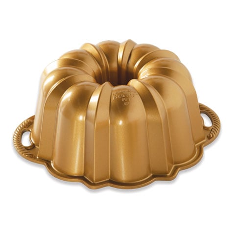 Nordicware Cast Aluminium Anniversary Bundt Pan 12 Cup Gold