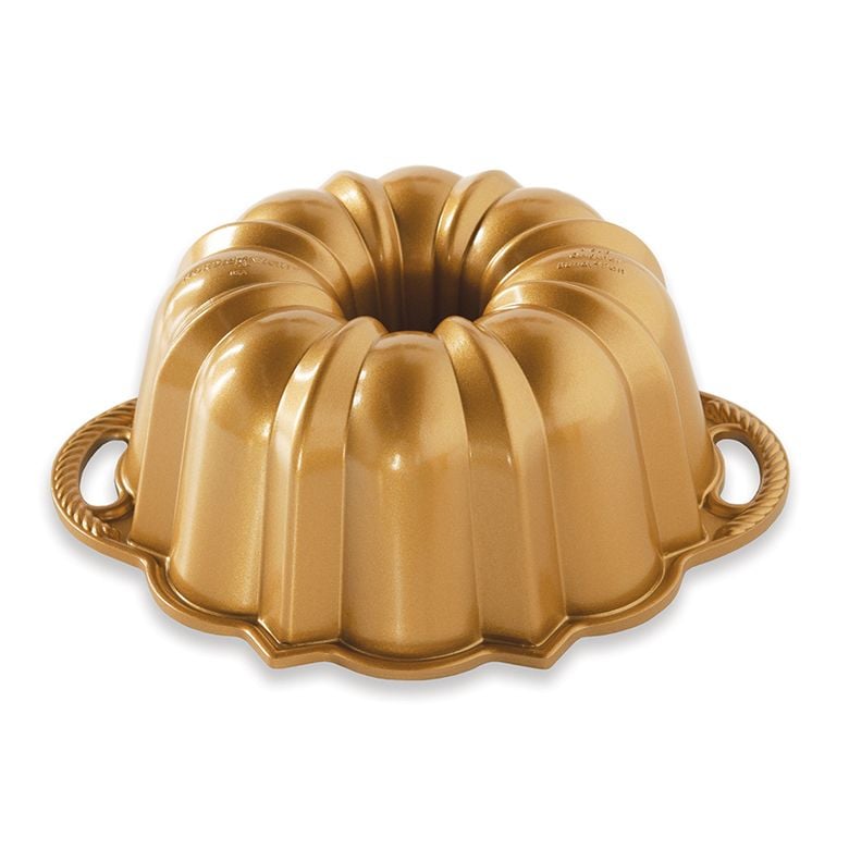 Nordicware Cast Aluminium 6-Cup Bundt Pan L8.125xW8.125xH3" Gold