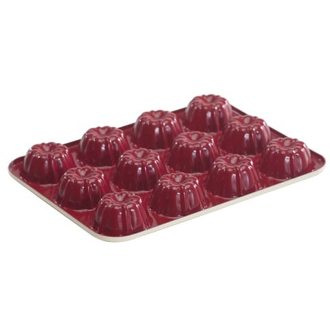 Nordic Ware Aluminium Mini Bundt 12 Formed CuPolycarbonateake Pan