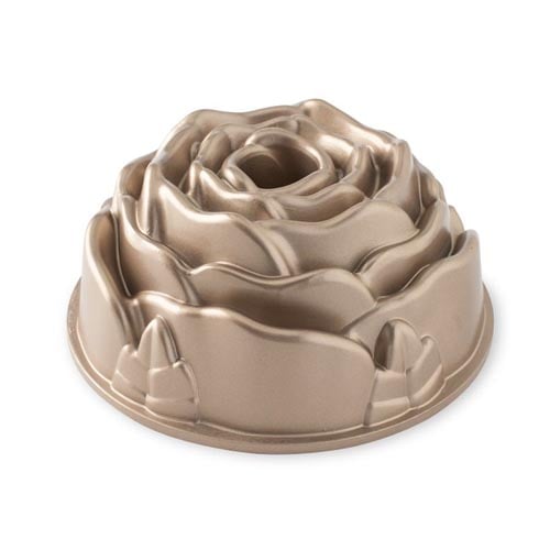Nordic Ware Cast Aluminium Rose Bundt Cake Pan L9.25xW9.25xH3.875"