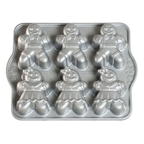 Nordic Ware Cast Aluminium Gingerbread Kids Cakelet Pan