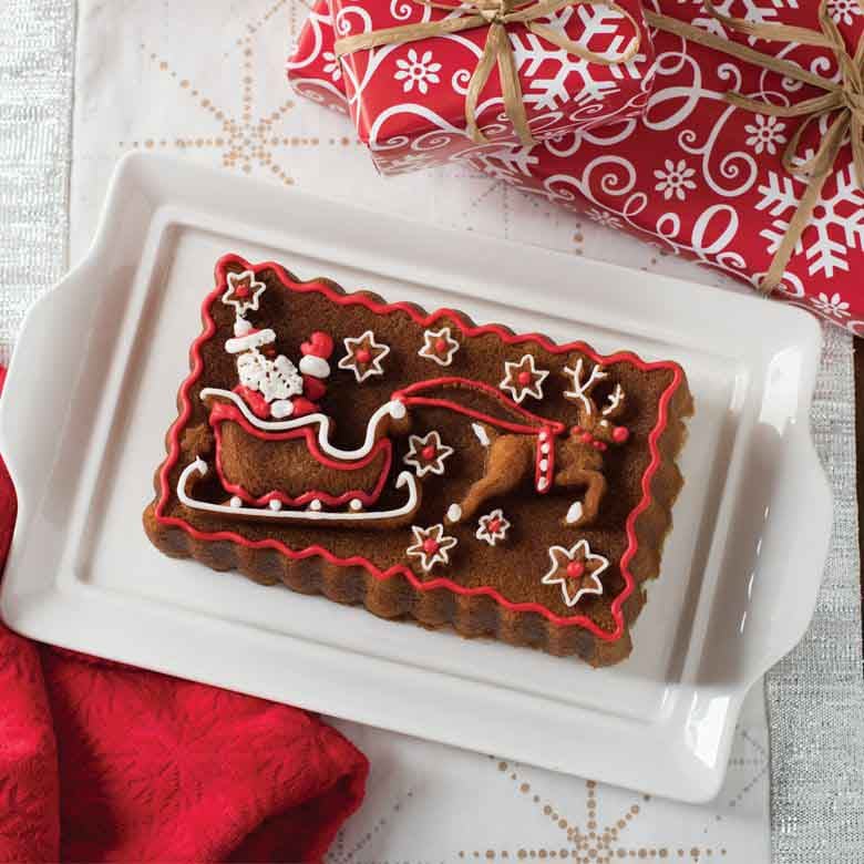 Nordic Ware Cast Aluminium Santa’S Sleigh Loaf Pan