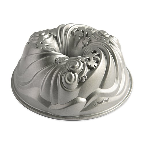 Nordicware Cast Aluminium Let It Snow Bundt Pan Ø9.5xH3.5"  Silver