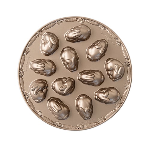 Nordic Ware Cast Aluminium Baby Bunny Bites Cakelet Pan Ø12.1xH1.4"