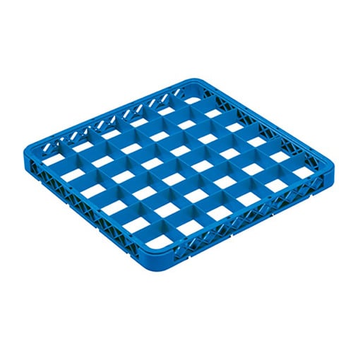 PP GLASS RACK HALF SIZE DROP EXTENDER 36-COMPT. L50xW50XH7cm, BLUE, JIWINS