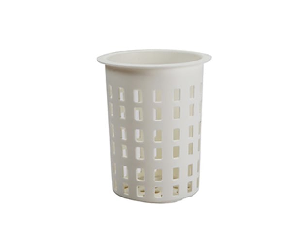 ACCS, PP CIRCULAR KNIFE & FORK BASKET Ø11xH13cm, WHITE, JIWINS